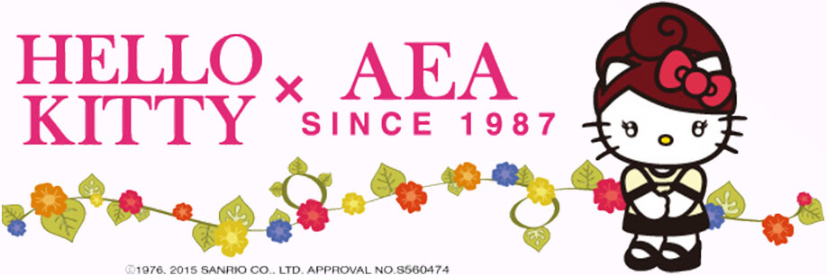 HELLO KITTY x AEA SINCE 1987 &copy;1976. 2015 SANRIO CO.,LTD. APPROVAL NO.S560474